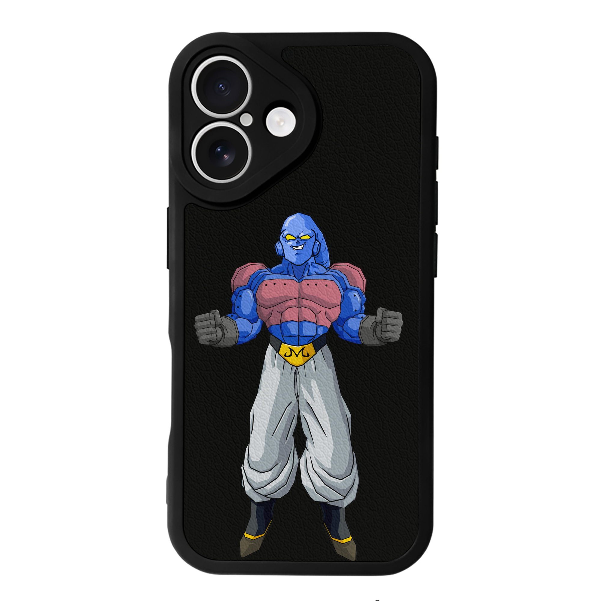 （画像用） ドラゴンボール 魔人ブウ DRAGON BALL Majin Buu 【iPhone 16シリーズ対応】シリコンスマホケース（レザー調） 材質：シリコン